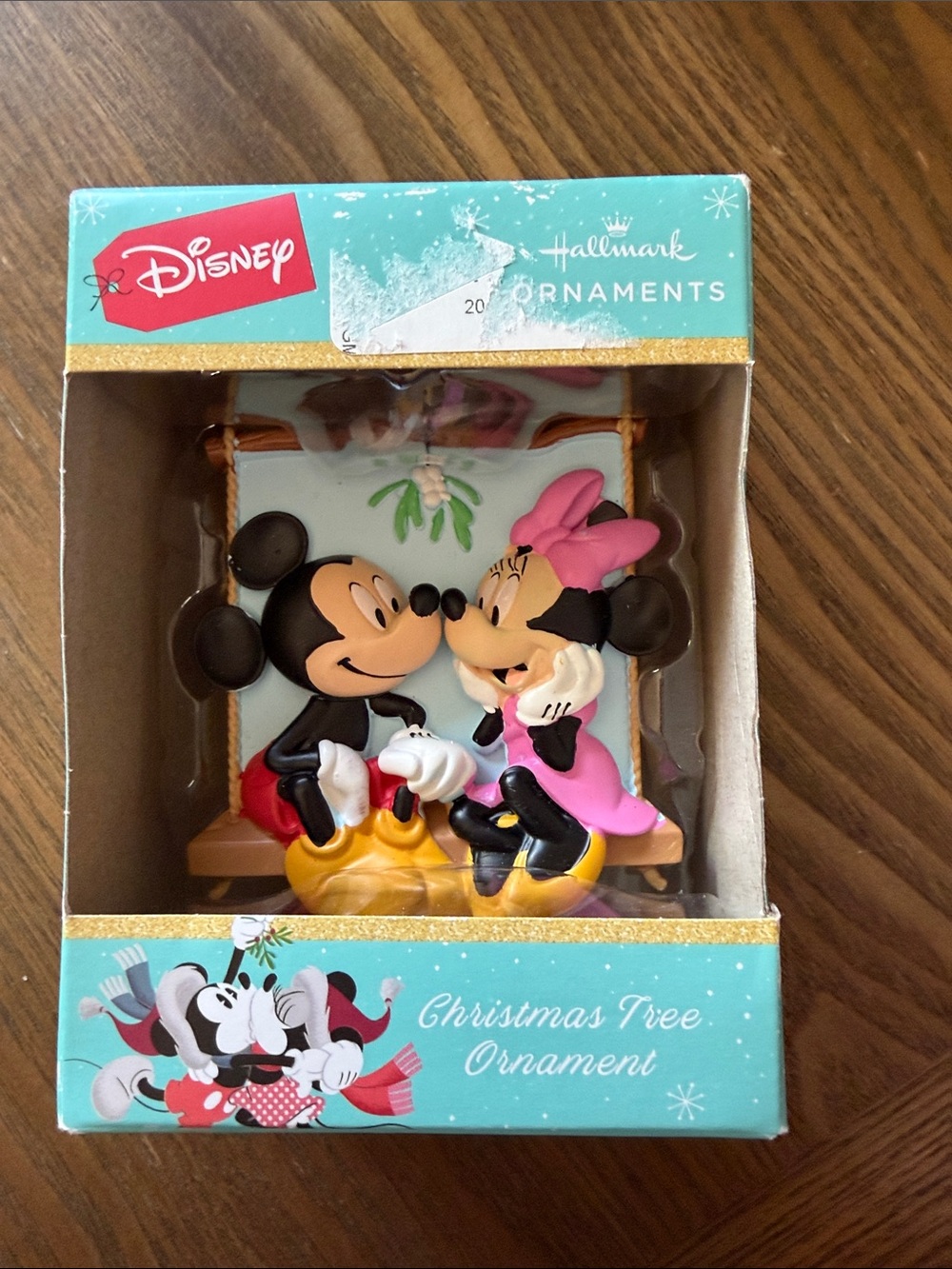 Hallmark Disney Mickey & Minnie Ornament with Pink Accents